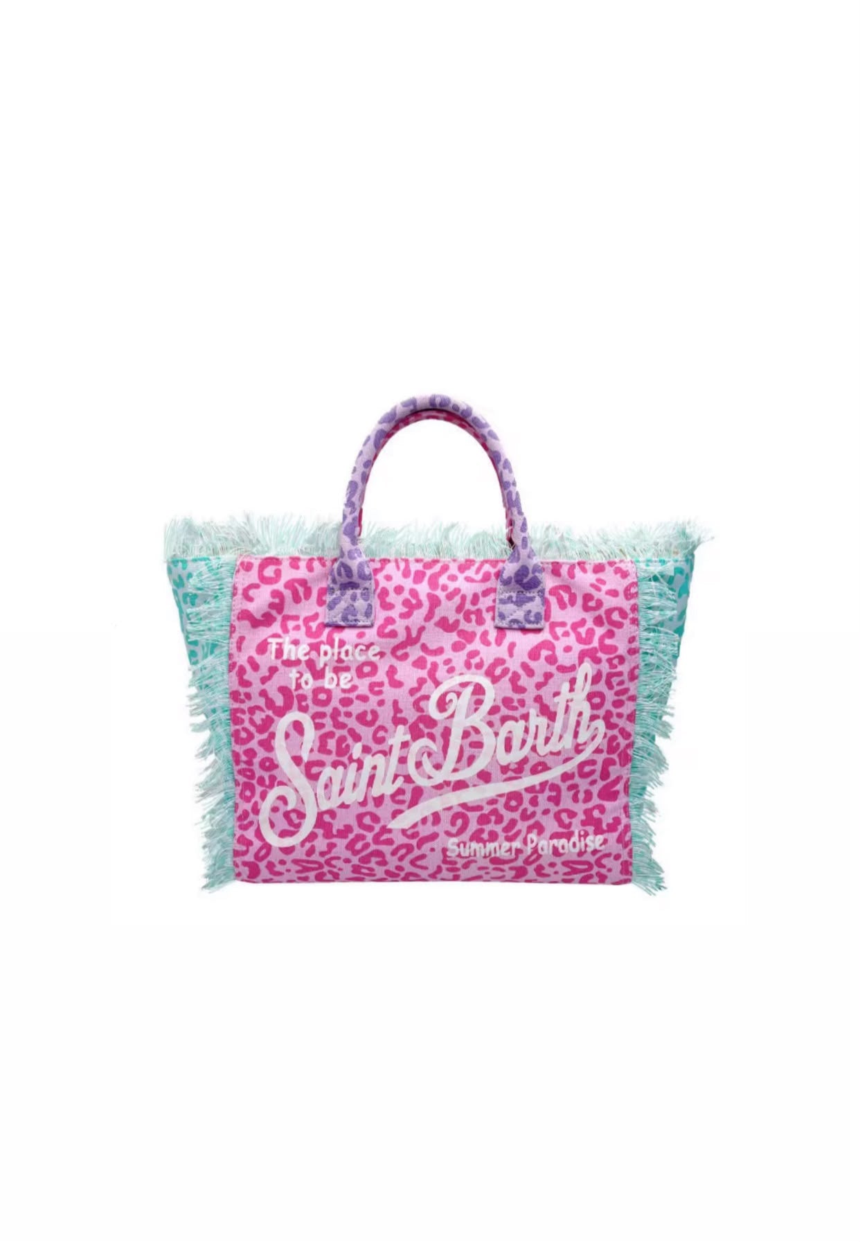 Borsa Media Leopardo Rosa