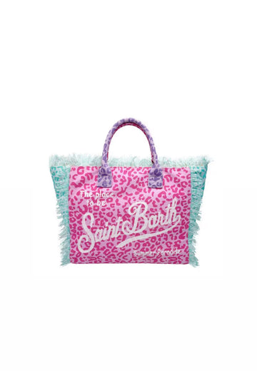 Borsa Media Leopardo Rosa