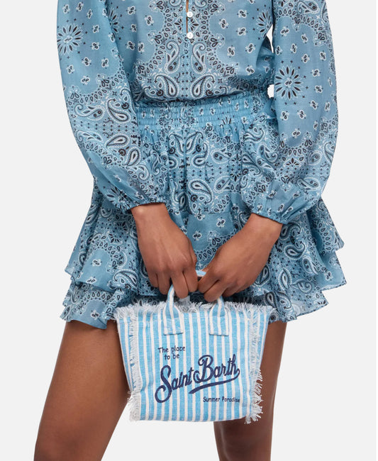 Mini Bag Righe Blu