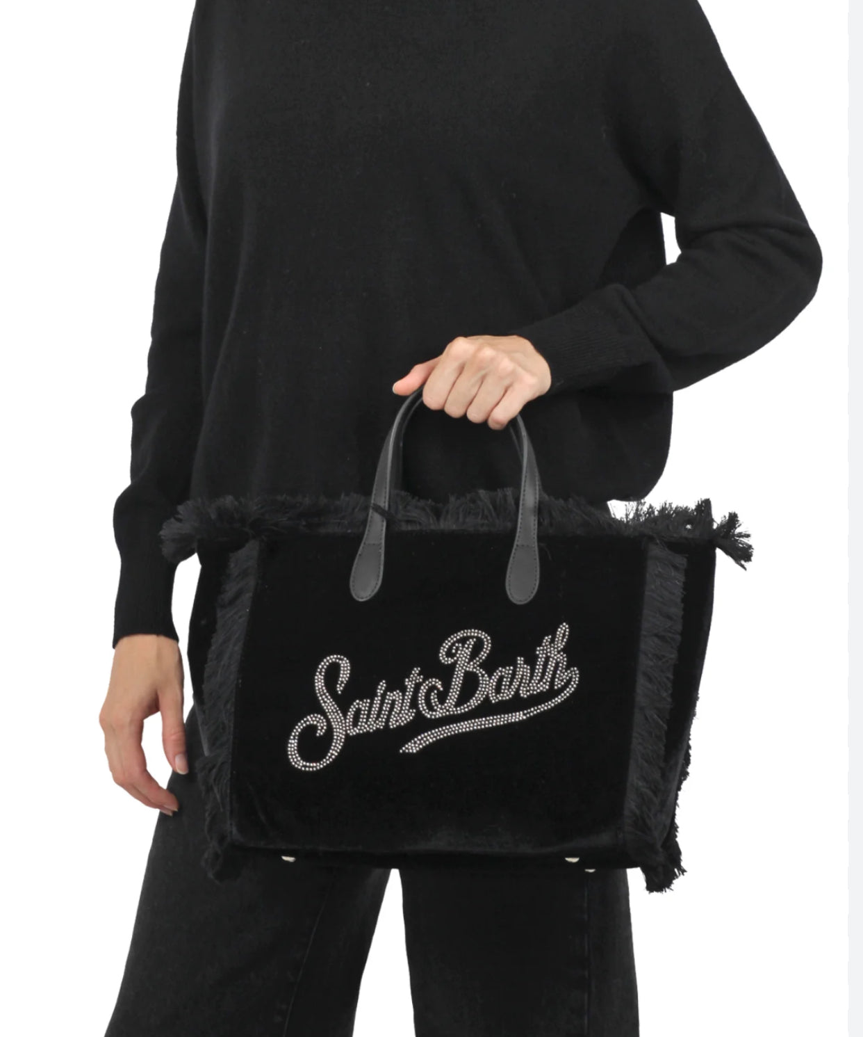 Borsa Media Nera Brillantini