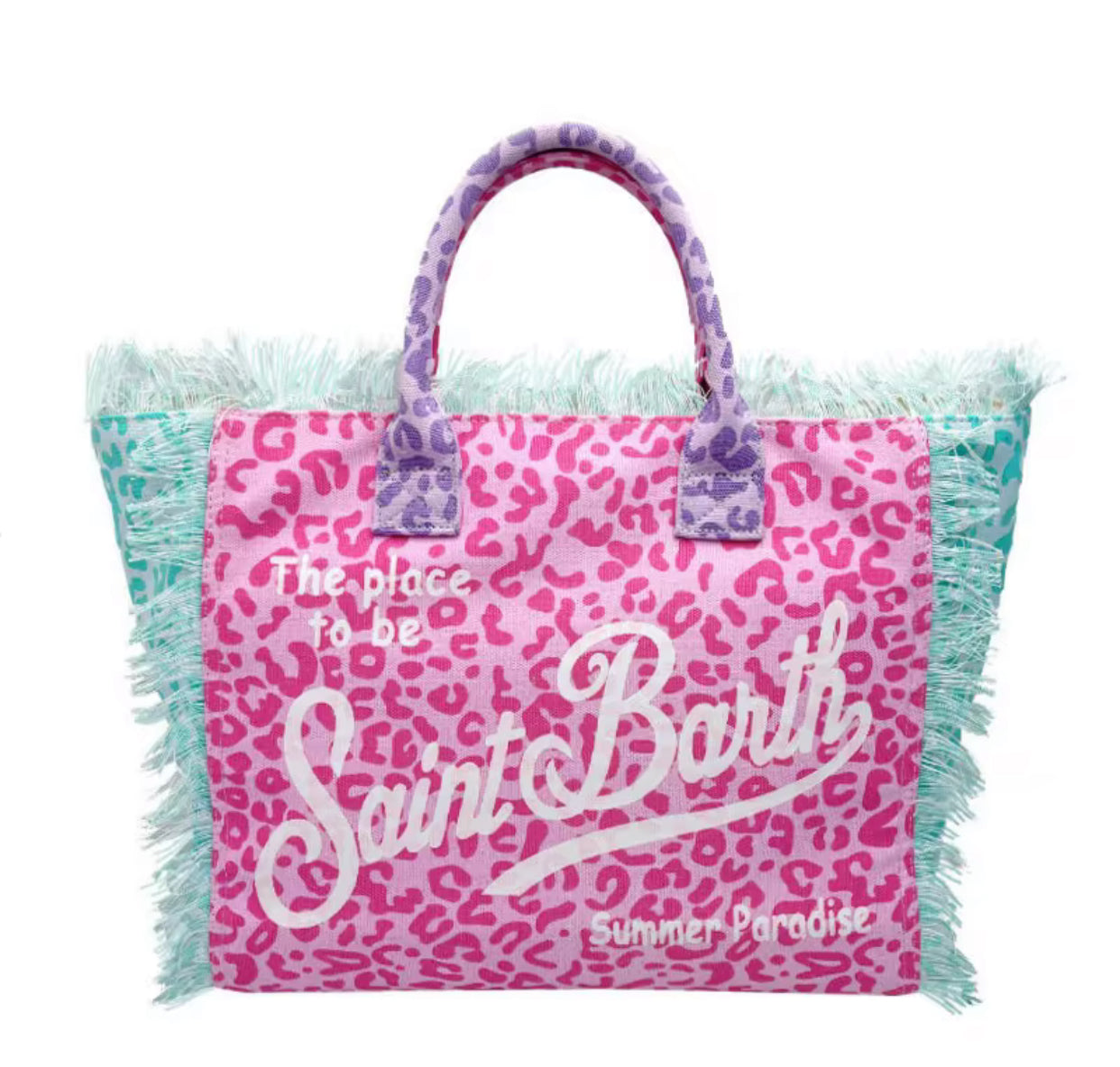 Borsa Media Leopardo Rosa