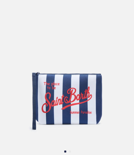 Pochette Righe Bianche e Blu