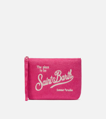 Pochette Fucsia Effetto Spugna