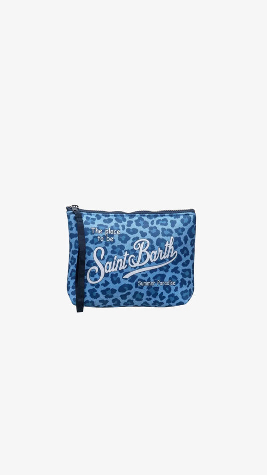 Pochette Blu Leopardo