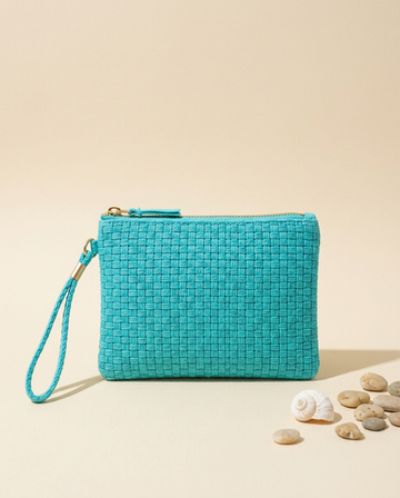 Pochette Acquamarina — pochette azzurro acqua