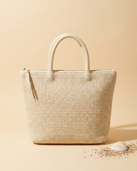 Borsa Media Fiordilatte — borsa media color panna